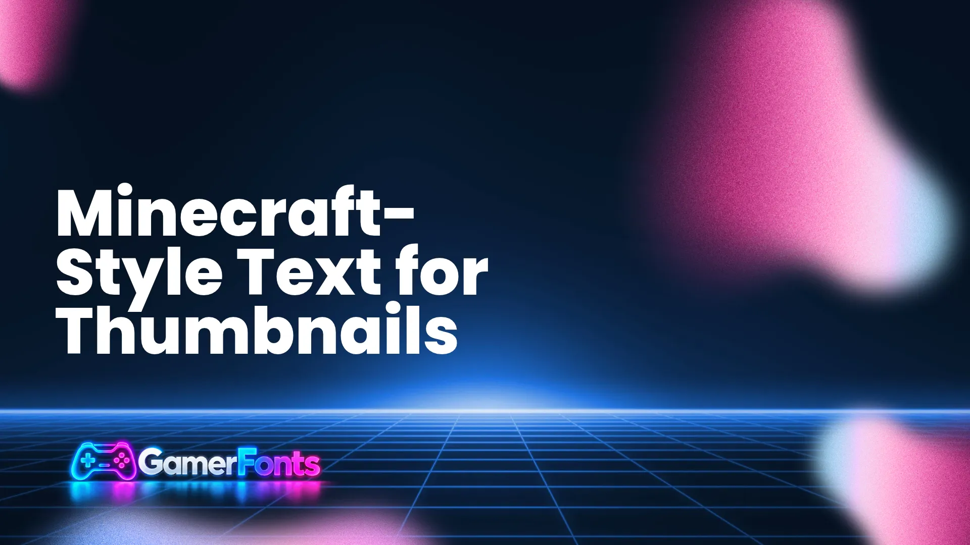 Minecraft-Style Text for Thumbnails